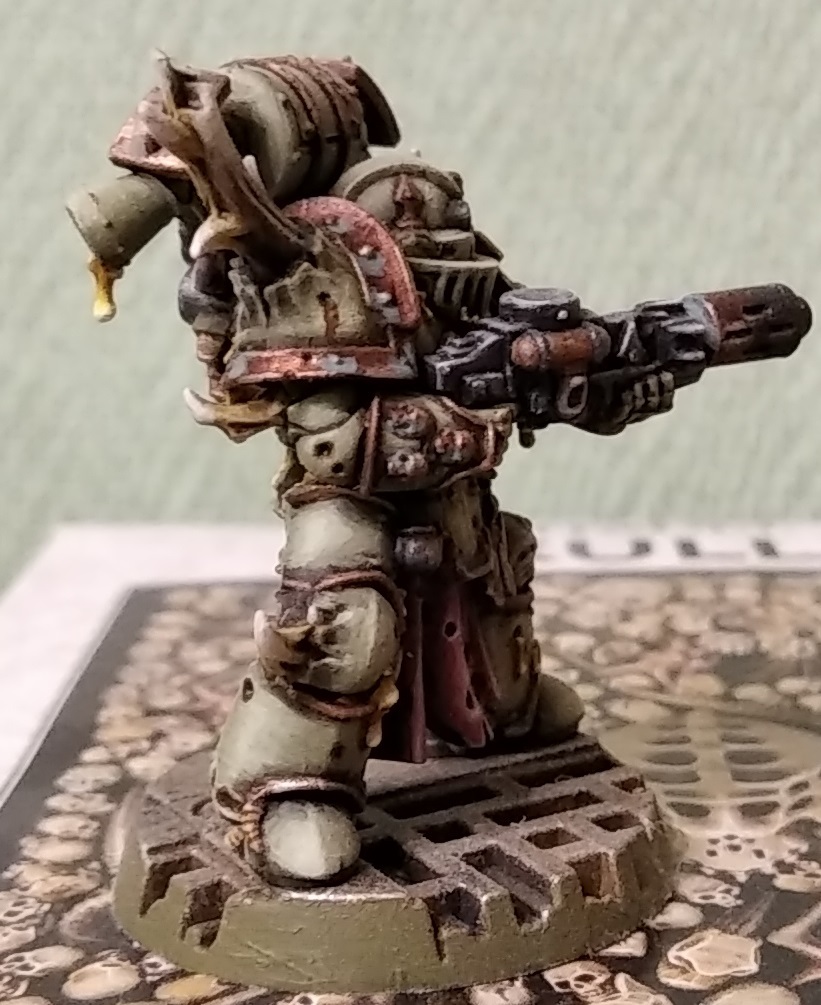 Plague marine w melta gun - My, Warhammer 40k, Wh miniatures, Death guard, Plague marine, Chaos space marines, Longpost