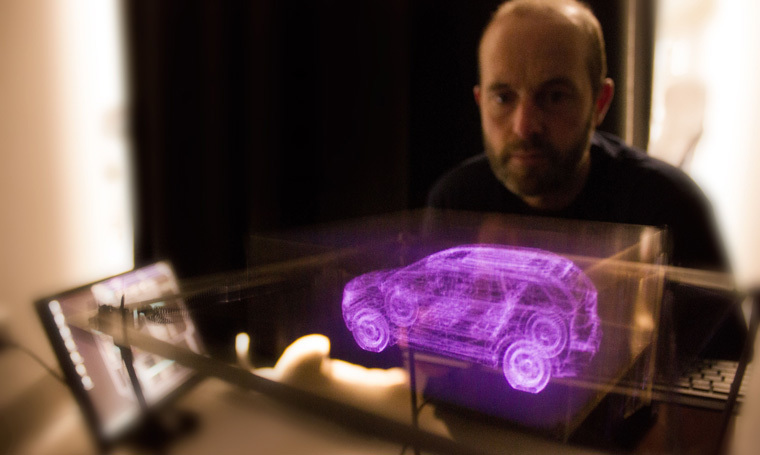 How I assembled a hologram - My, Projector, Hologram, With your own hands, GIF, Longpost