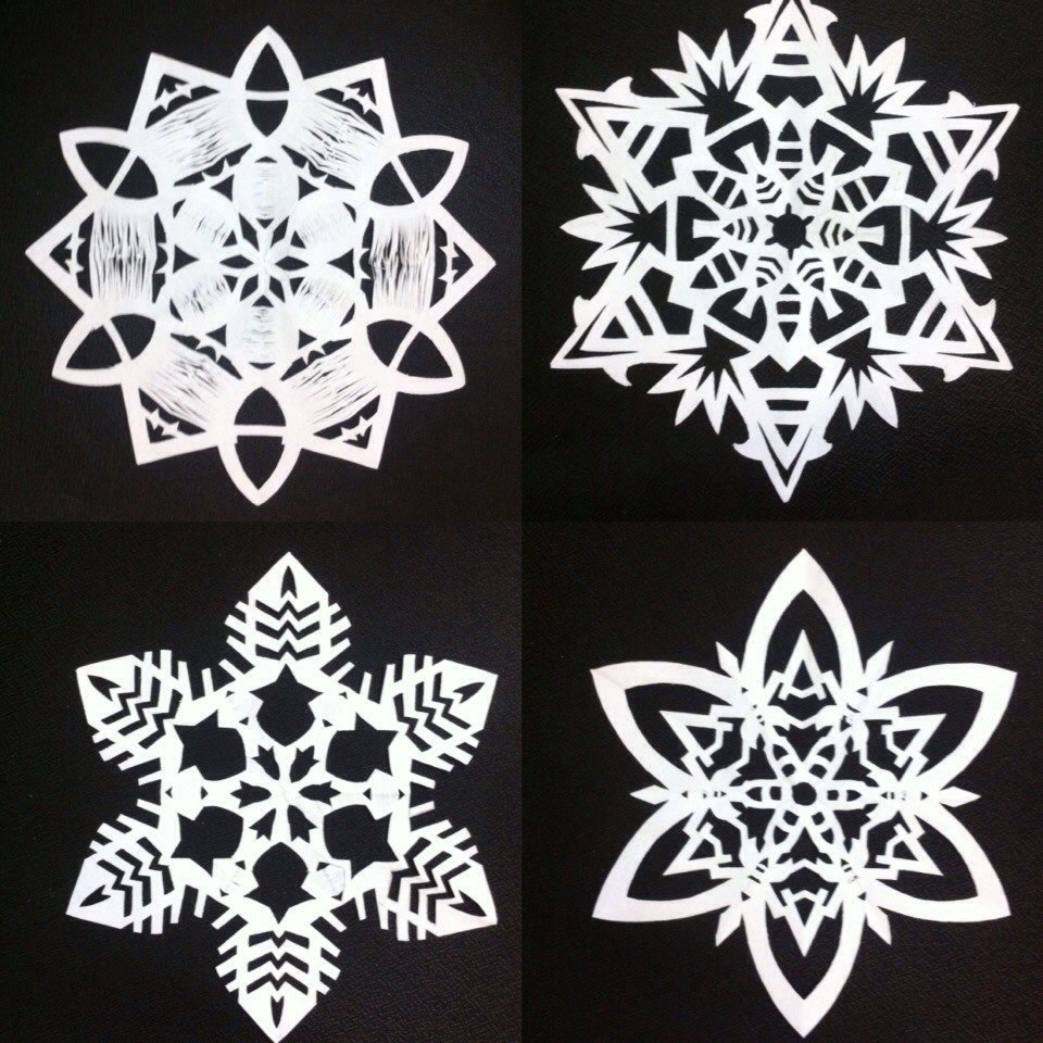 Snowflakes, part 2 - My, Snowflake, Paper, Needlework without process, Needlework, New Year, Crafts, Longpost