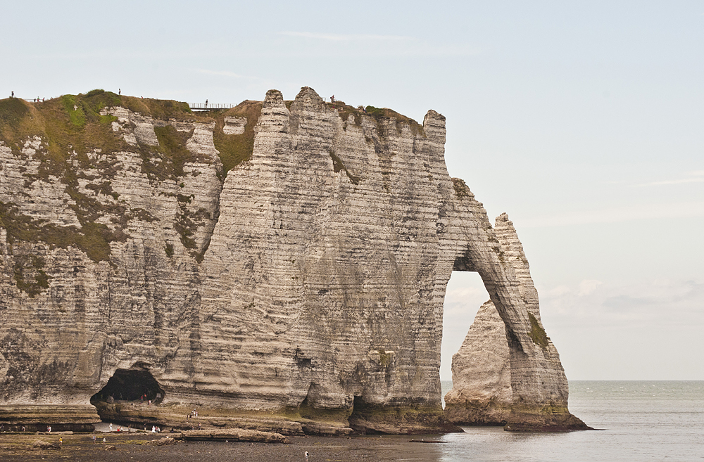 The alabaster shores of Etretat - My, Etretat, France, English Channel, Height, The rocks, Longpost