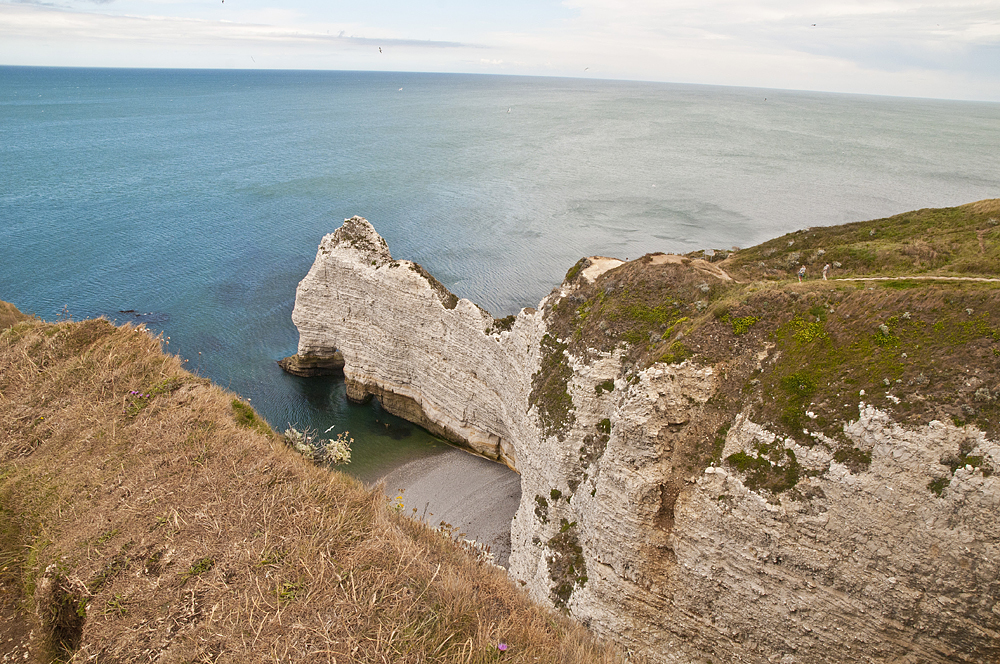 The alabaster shores of Etretat - My, Etretat, France, English Channel, Height, The rocks, Longpost