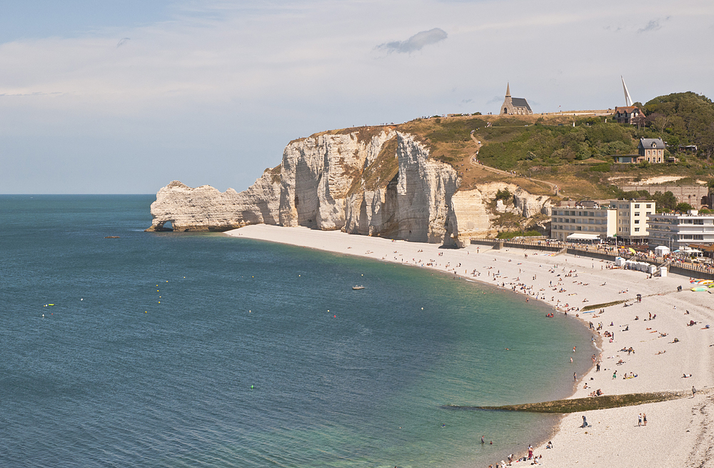 The alabaster shores of Etretat - My, Etretat, France, English Channel, Height, The rocks, Longpost