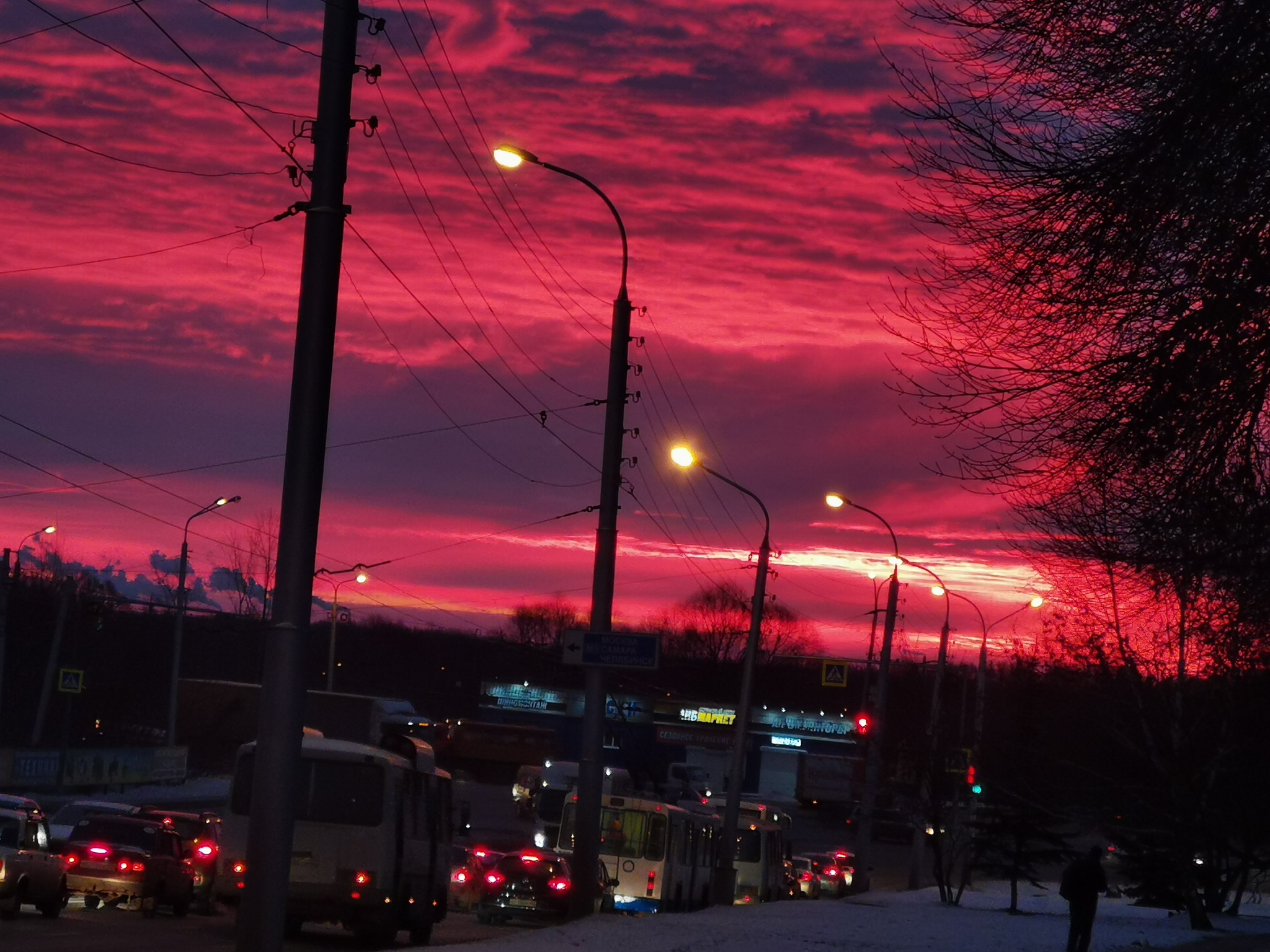 The sunrise in Ufa was gorgeous today - My, The photo, Mobile photography, Sunrise, Ufa