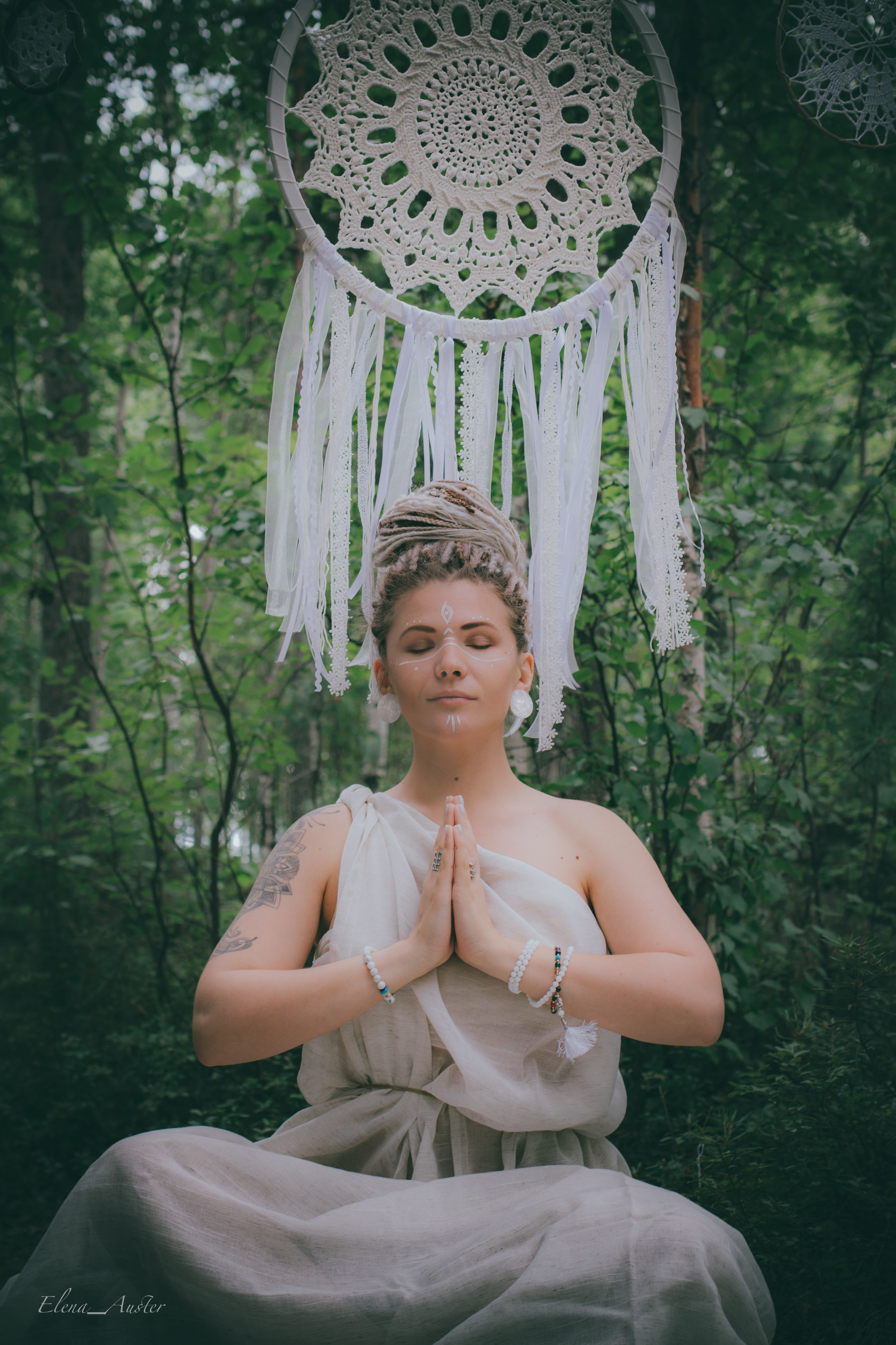 Goddess of Dreams - My, The photo, Photographer, Beautiful girl, Beginning photographer, PHOTOSESSION, Summer, Forest, Longpost, Dreamcatcher