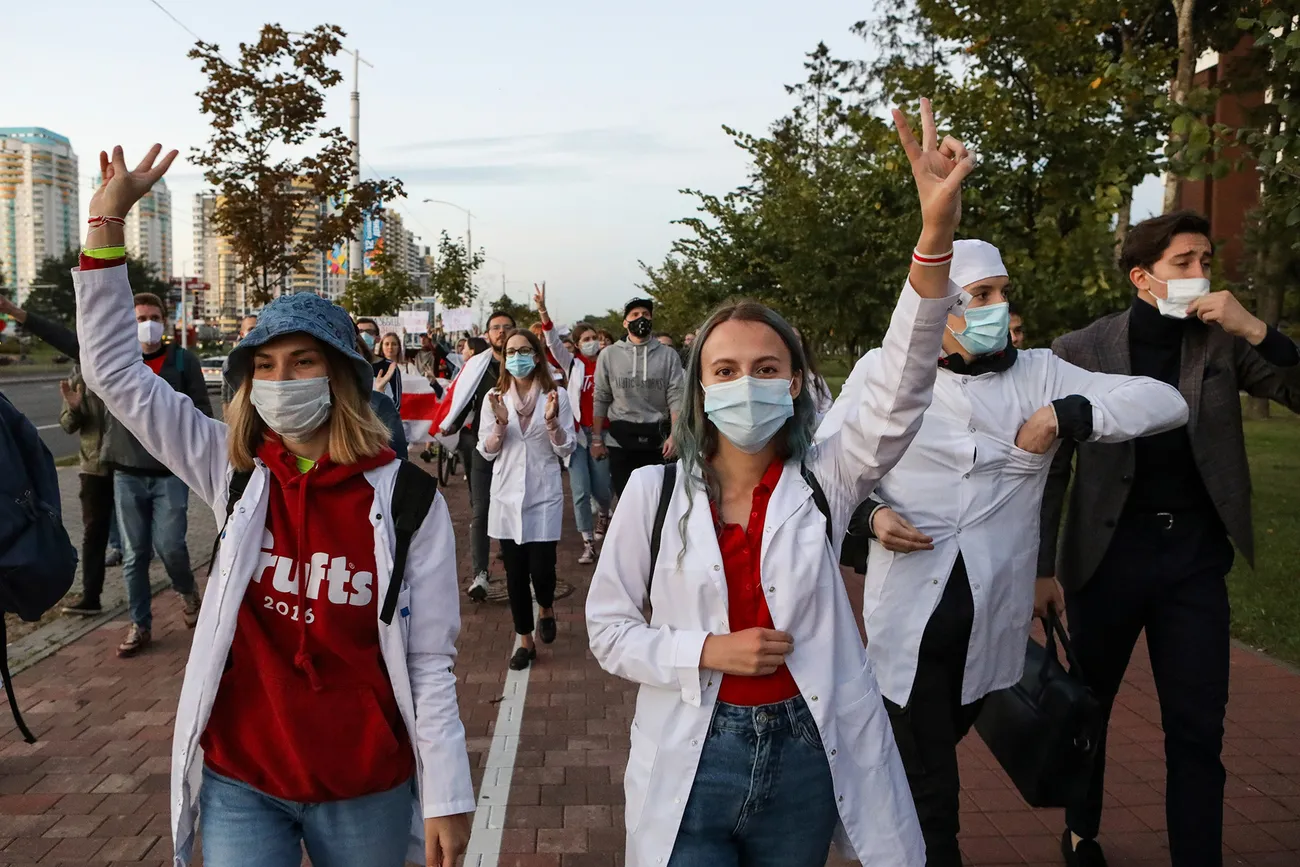 В Беларуси продолжаются не только протесты, но и вторая волна коронавируса - Политика, Коронавирус, Республика Беларусь, Протесты в Беларуси, Александр Лукашенко, Новости, Длиннопост