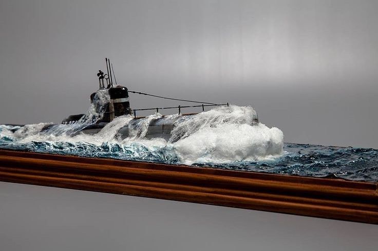 Rising from the depths - The photo, Submarine, Modeling, Stand modeling