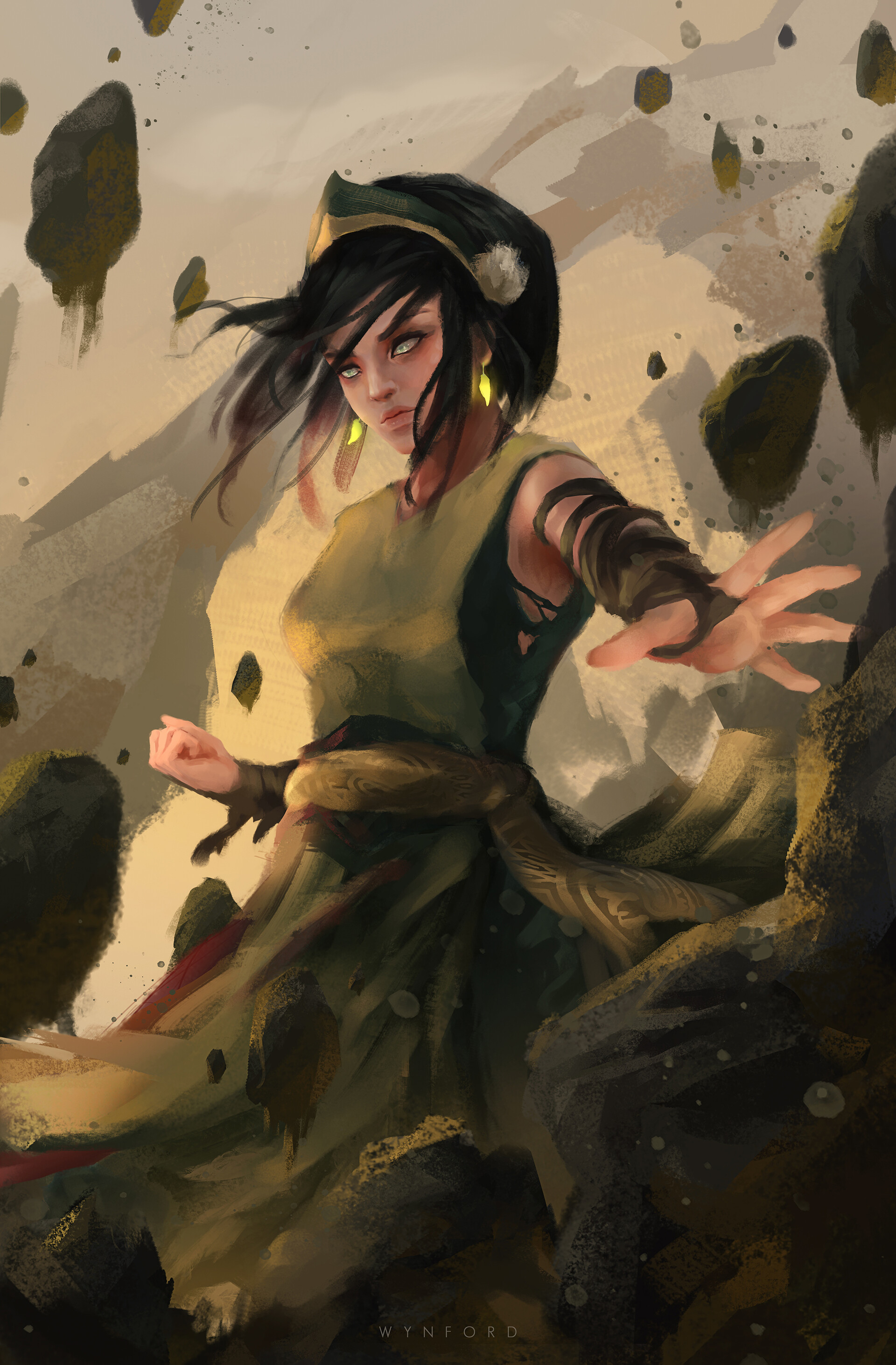 Lords of the Elements - Art, Avatar, Avatar: The Legend of Aang, Qatar, Toph Beifong, Aang, Azula, Fan art, Longpost