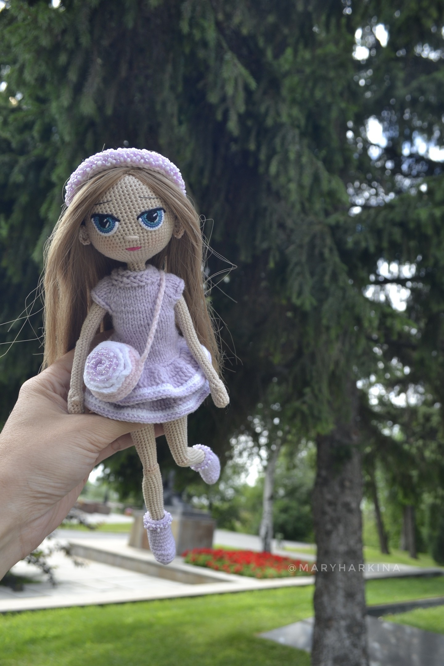 Handmade doll - My, Knitted toys, Doll, Needlework without process, Longpost