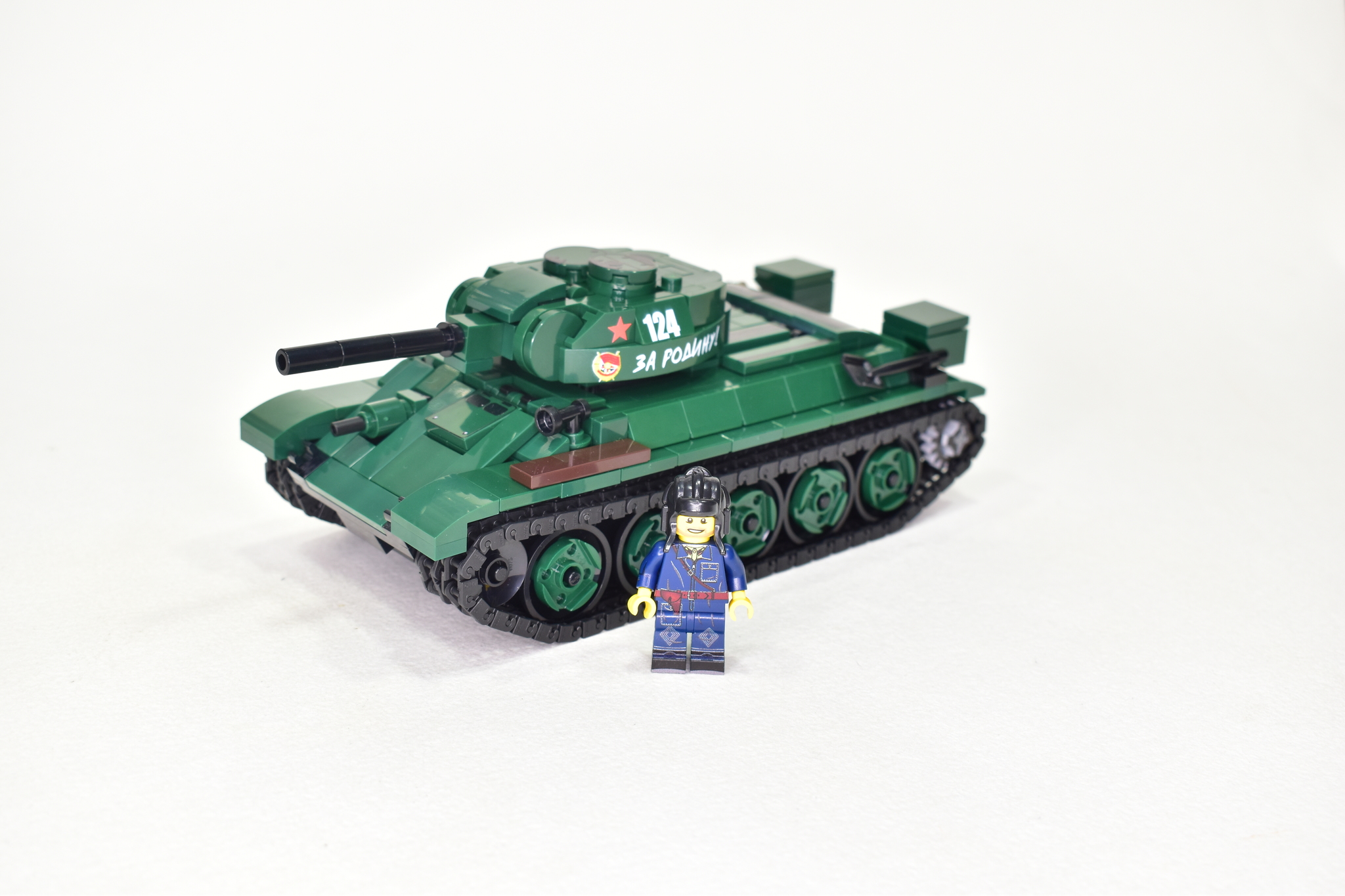 T-34/76 1943 from LEGO with stamped UZTM turret - My, Tanks, T-34, World of tanks, Lego, Longpost