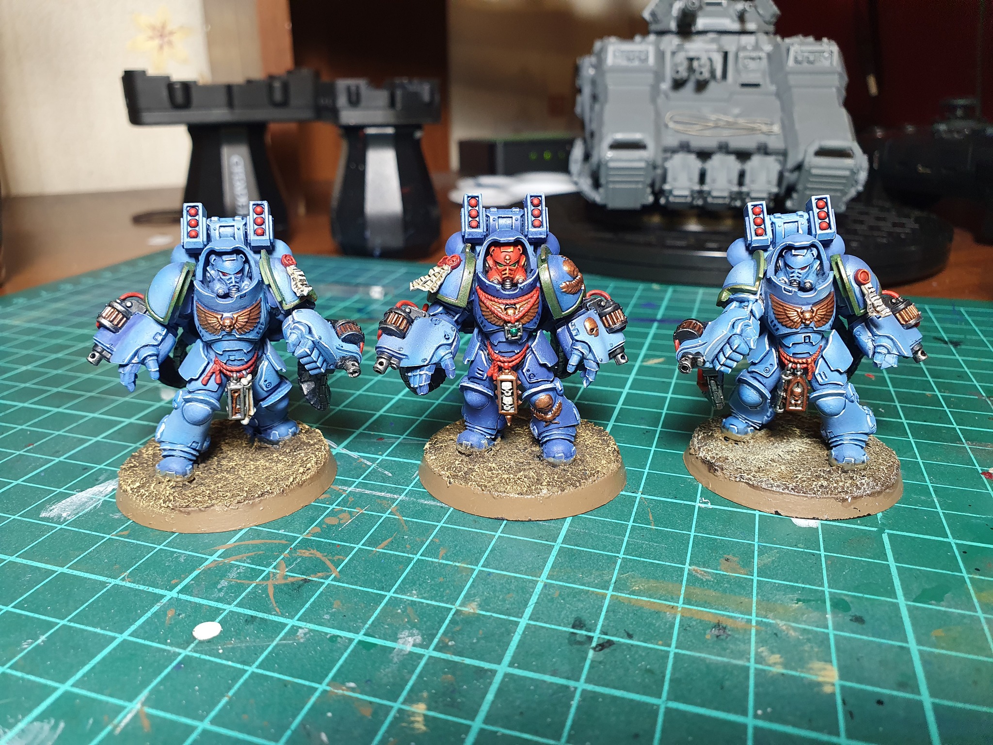 It will be easy, they said... - My, Warhammer 40k, Painting miniatures, Ultramarines, Primaris space marines, Imperium, Longpost