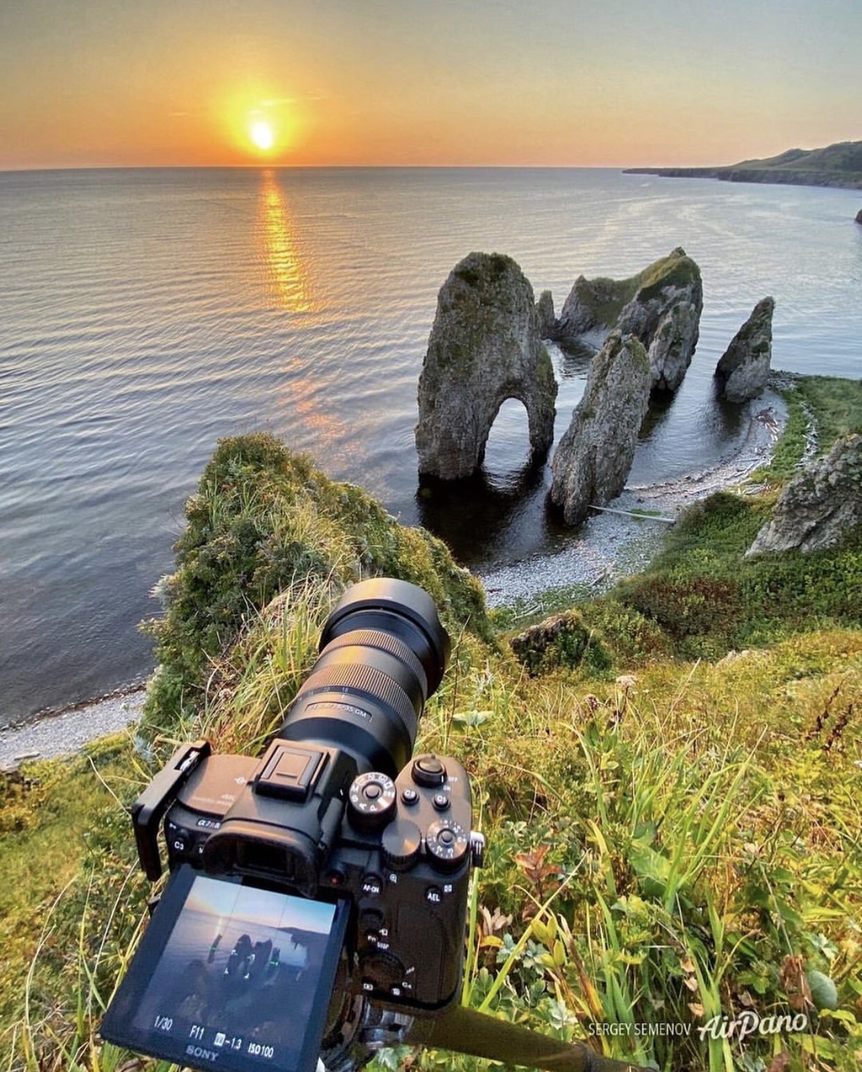 Top sunsets: Sakhalin and Kuril Islands - Russia, Sunset, The photo, Sakhalin, Kurile Islands, Longpost, Volcano Atsonupuri, Krenitsyn volcano, Baranskoye Volcano