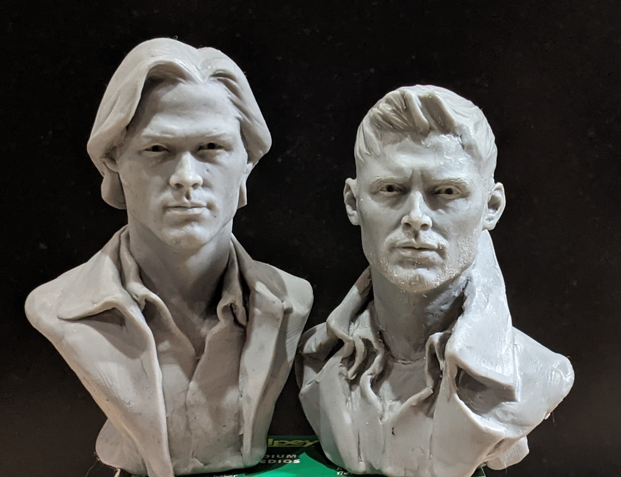 Winchesters - My, Needlework without process, Sculpture, Supernatural, Dean Winchester, Sam Winchester, Longpost