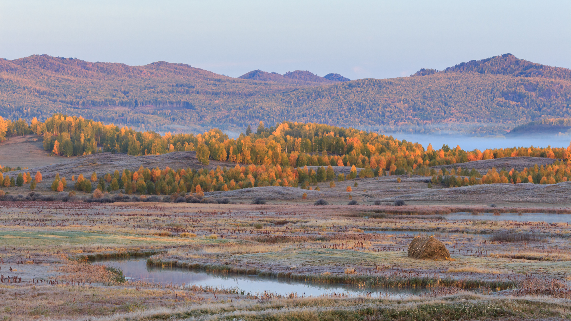 Elegy of an autumn morning - My, Morning, Fog, The mountains, The photo, Nature