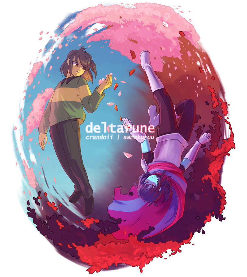 Deltarune 2nd Anniversary Art Collection - Deltarune, Kris, Susie, Ralsei, Games, Art, GIF, Longpost, Noelle Holiday