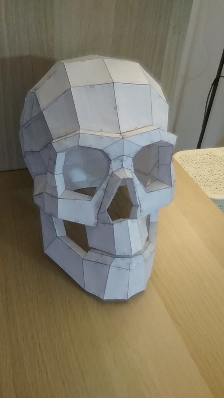 Как сделать череп из бумаги. Череп из бумаги к Хэллоуину