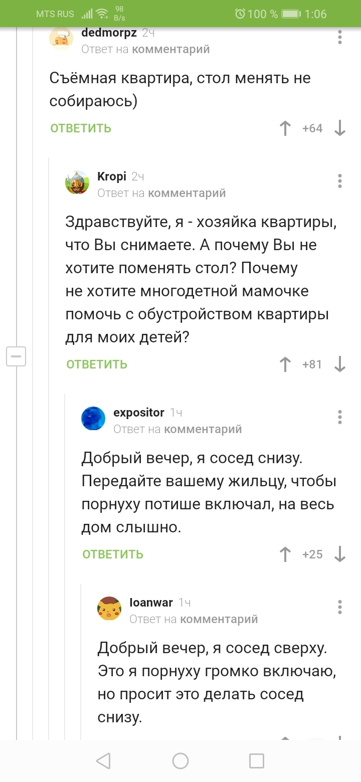 Когда соседи Пикабушники - Комментарии на Пикабу, Юмор, Соседи, Обсуждение, Длиннопост