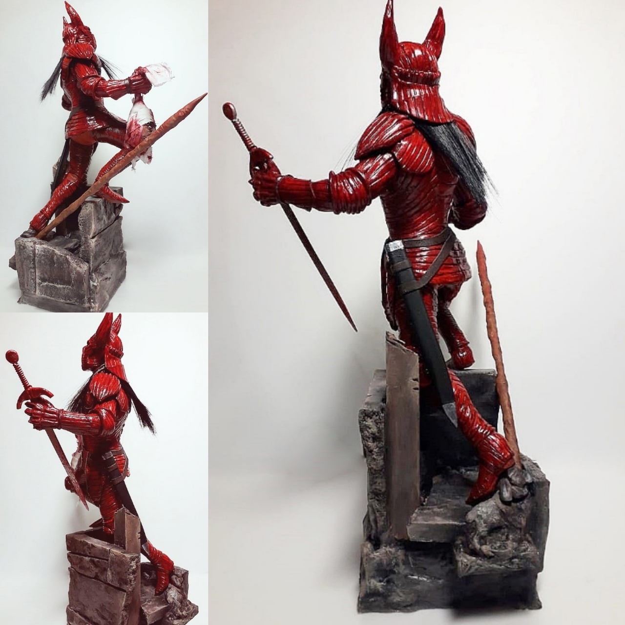 Figurines made of polymer clay - My, Mortal kombat, Warcraft, Doom, Sub Zero, Kitana, The Elder Scrolls V: Skyrim, Polymer clay, Statuette, Figurines, Games, Movies, Comics, Handmade, Crafts, With your own hands, Longpost, Predator (film)