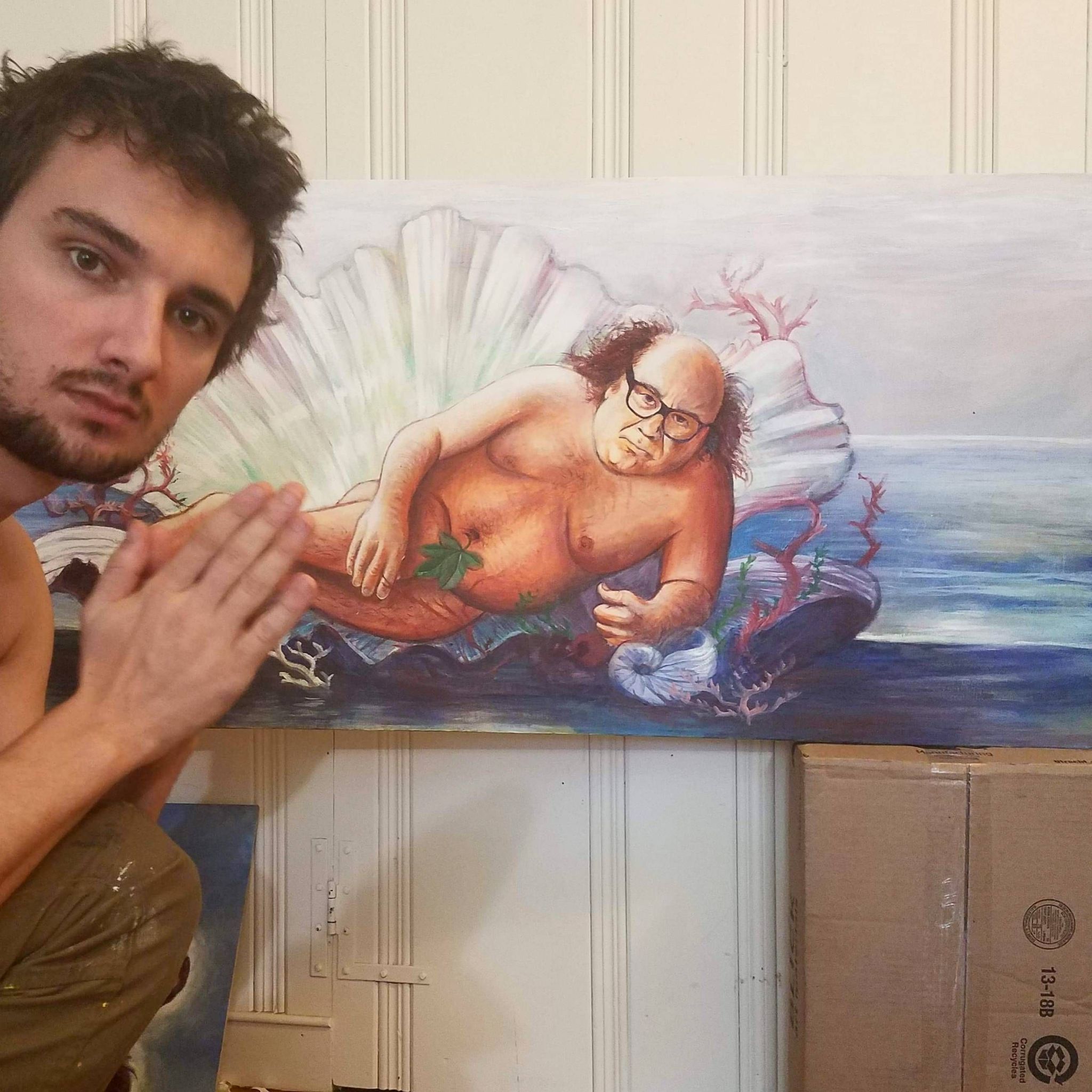 Oil painting - Danny DeVito, Oil painting, Reddit