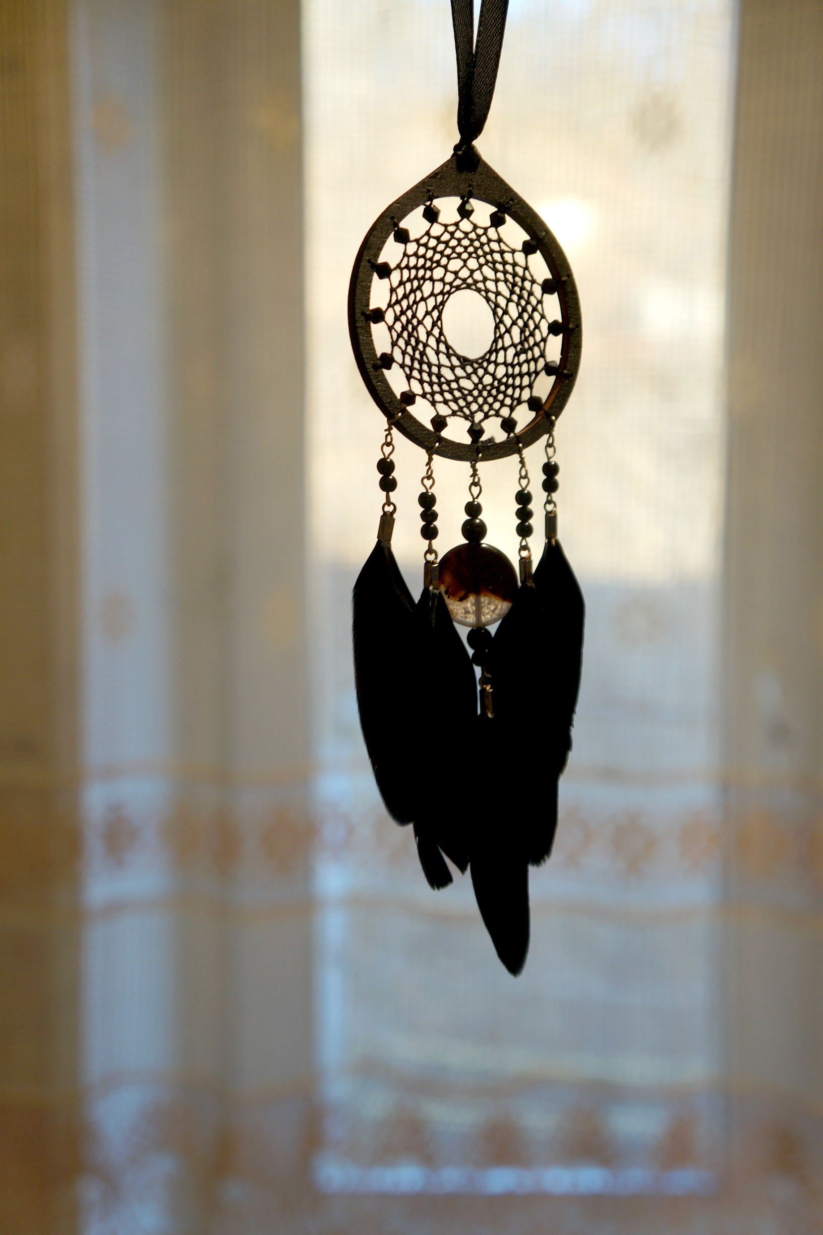 When winter lacks bright colors - My, Needlework without process, Dreamcatcher, Handmade, Longpost