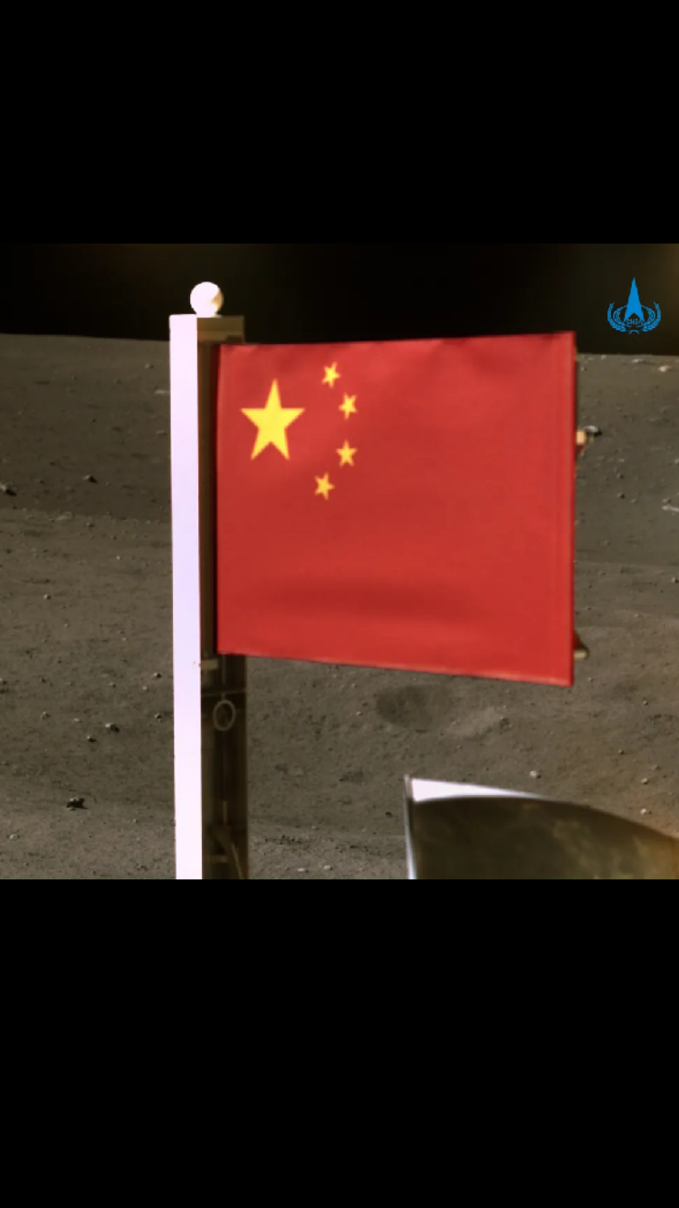 The moon is ours! - China, moon, Space, Victory