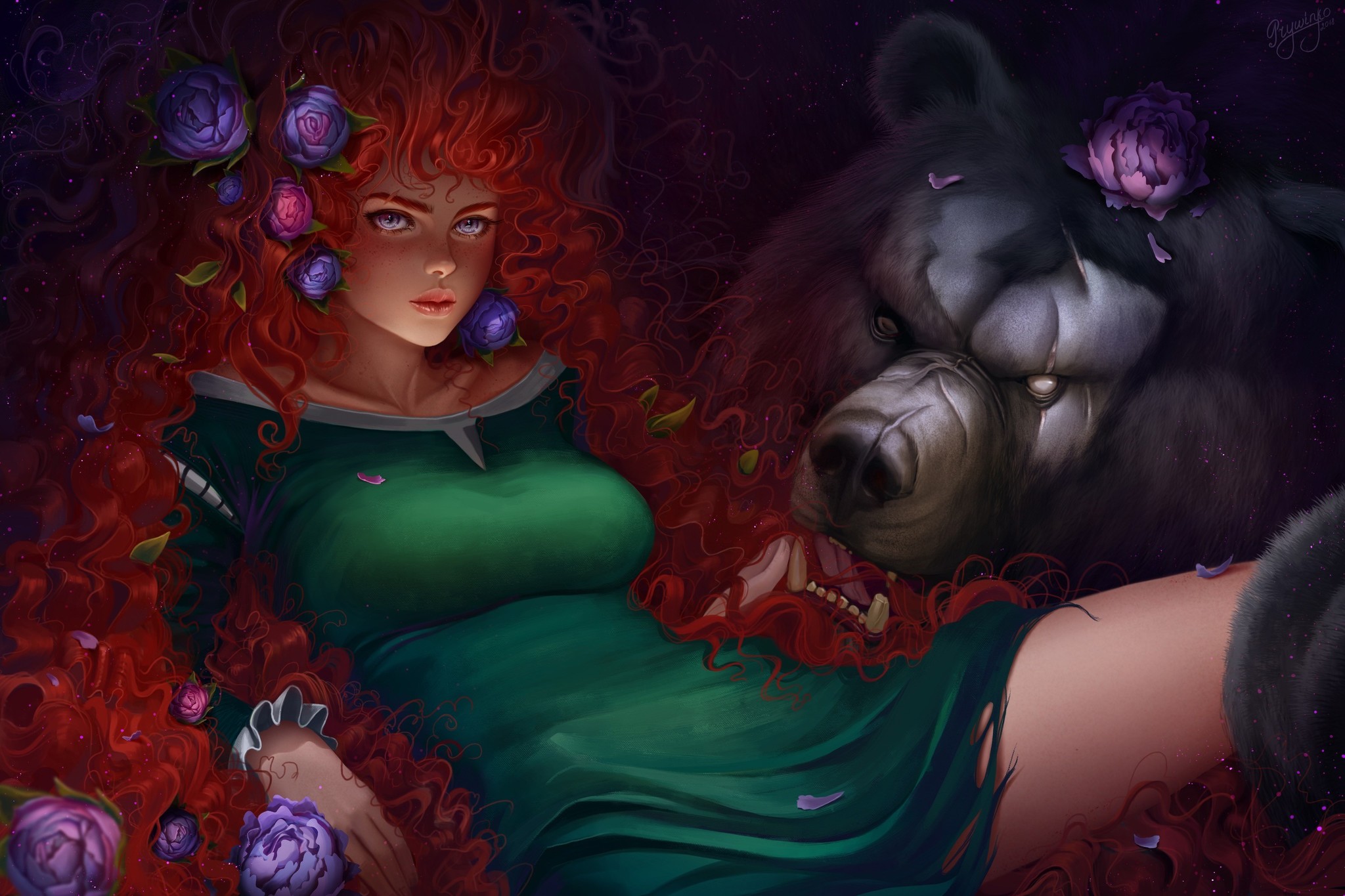 Merida - NSFW, Art, Drawing, Braveheart (film), Merida (Braveheart), Girls, Erotic, Hand-drawn erotica, Boobs, Pubes, Naked, Redheads, The Bears, Walt disney company, Pixar, Prywinko