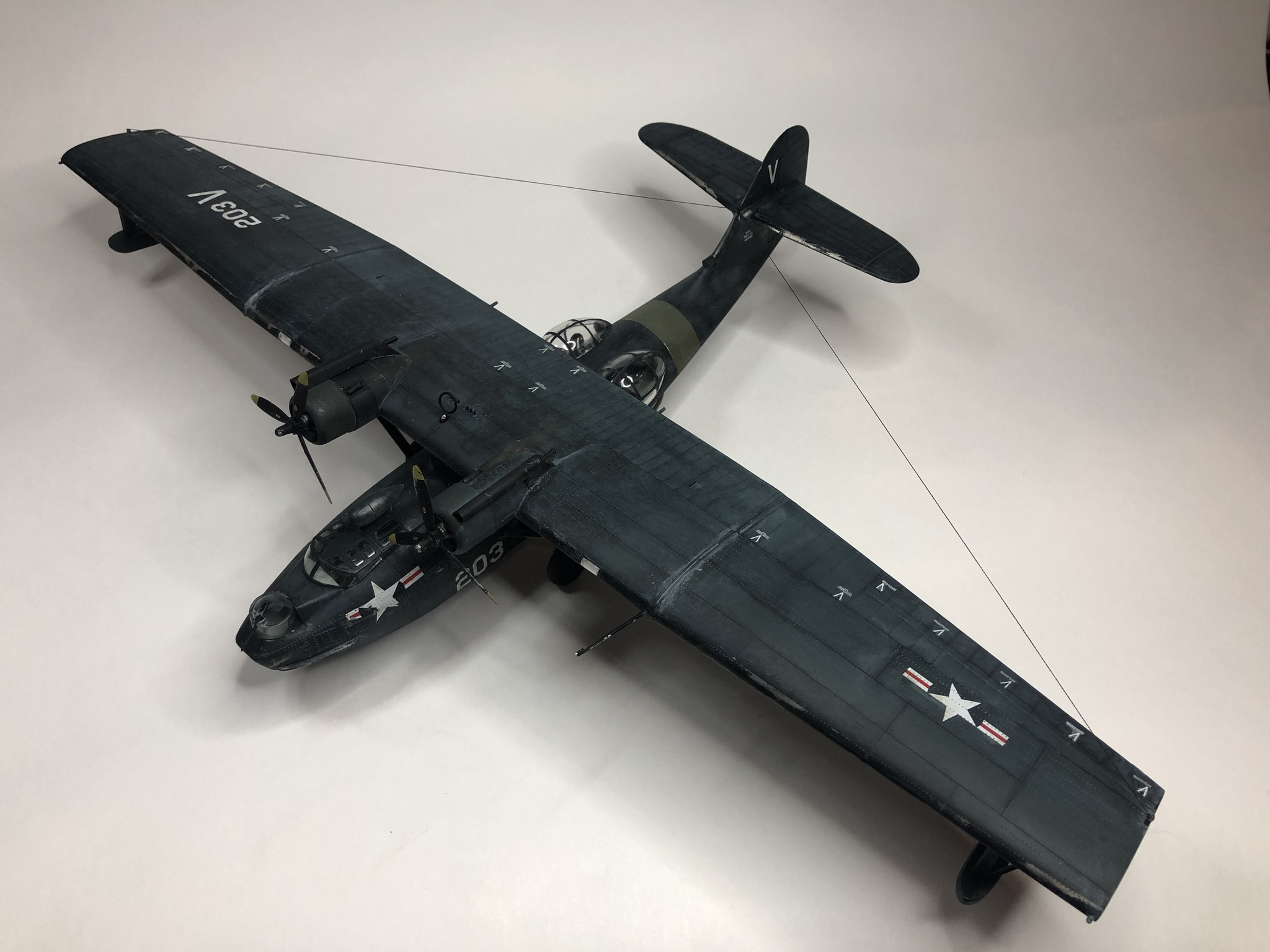 Revell PBY-5A Catalina in 1/72 scale - My, Aviation, Airbrush, Revell, Stand modeling, Longpost