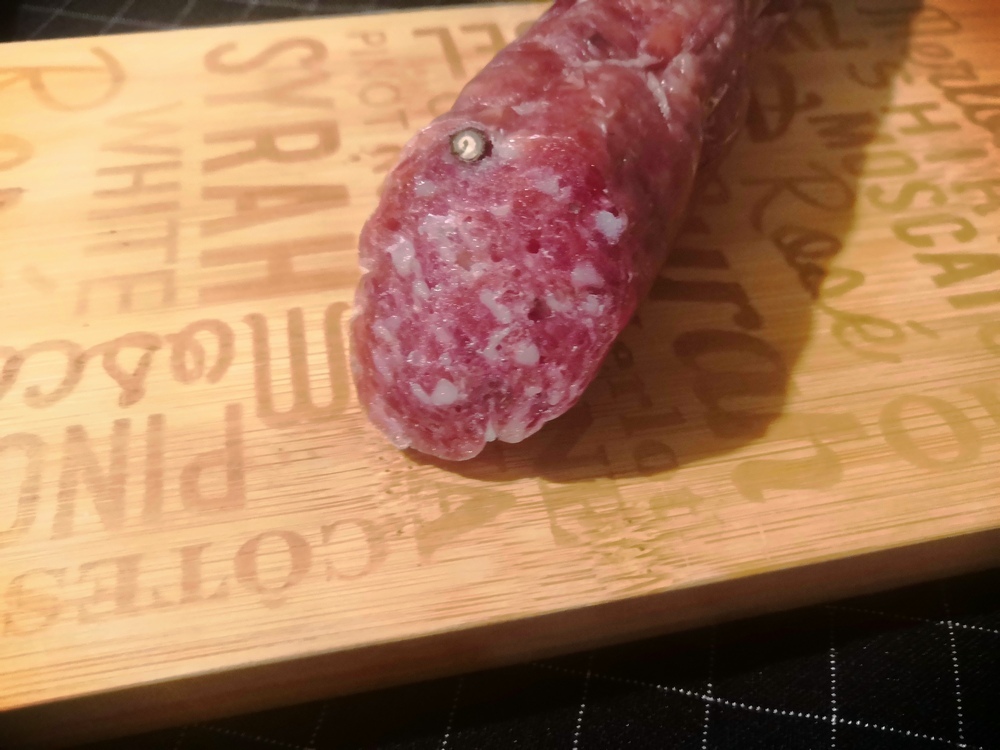 Finocchiona dry-cured salami sausage - My, Homemade sausage, Raw dried sausage, Recipe, Cooking, Longpost