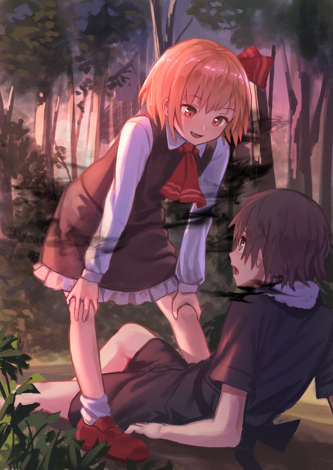 Well hello - Touhou, Anime art, Anime, Rumia, Roke